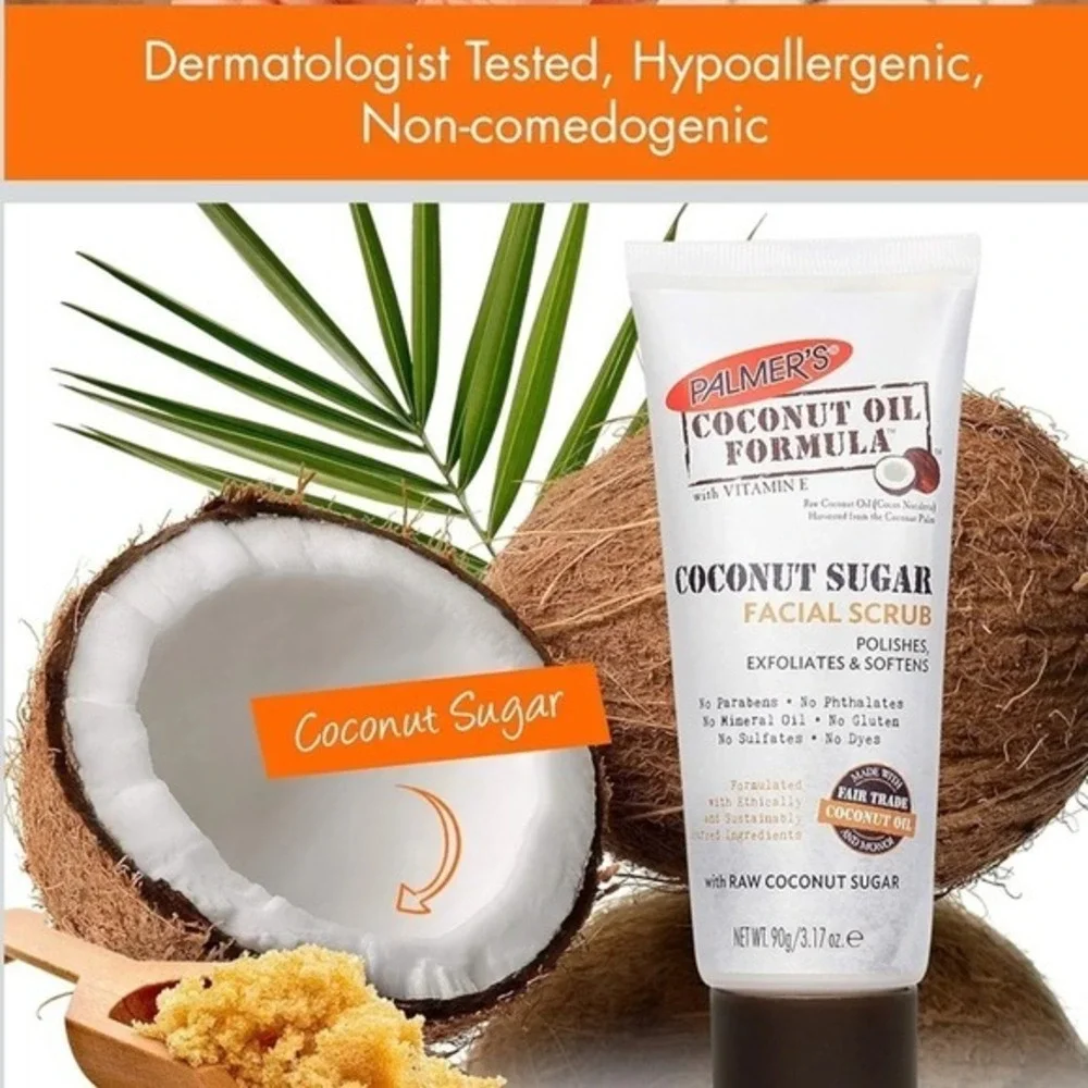 Palmer's Coconut‎ Oil Formula Coconut Sugar Facial Scrub Exfoliating Polish
